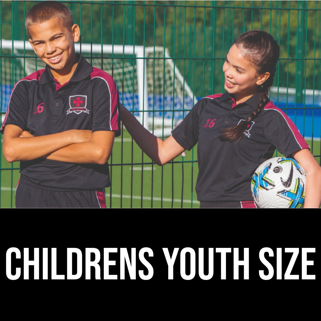 Childrens Youth Sizes